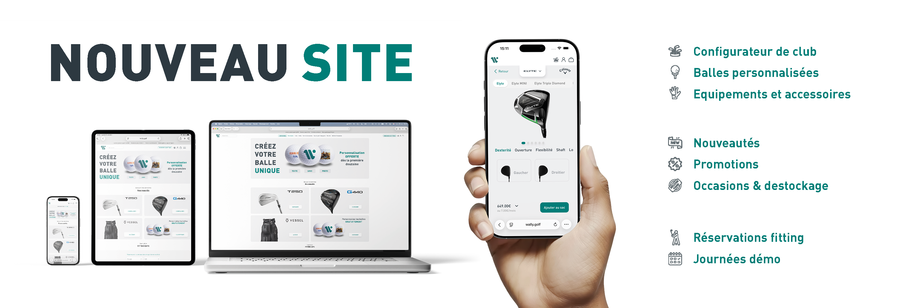 WALLY GOLF NOUVEAU SITE INTERNET